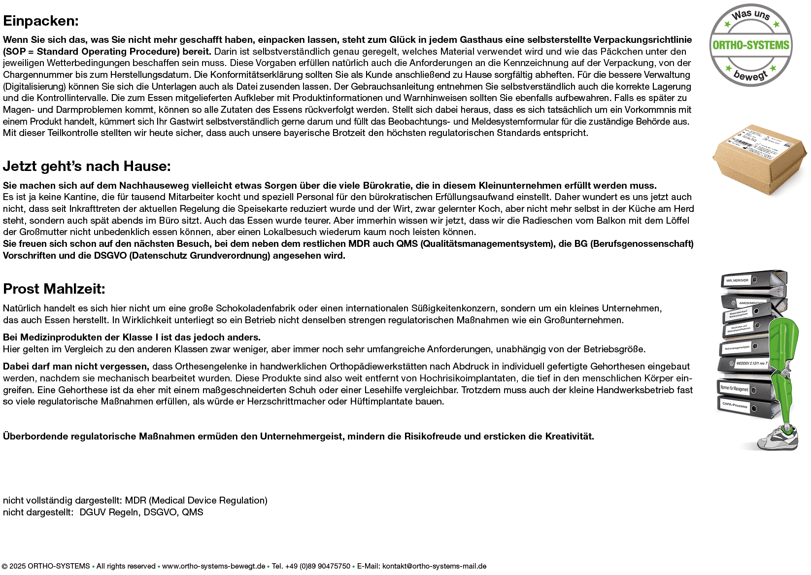 Regulatorische Maßnahmen - Teil 3
