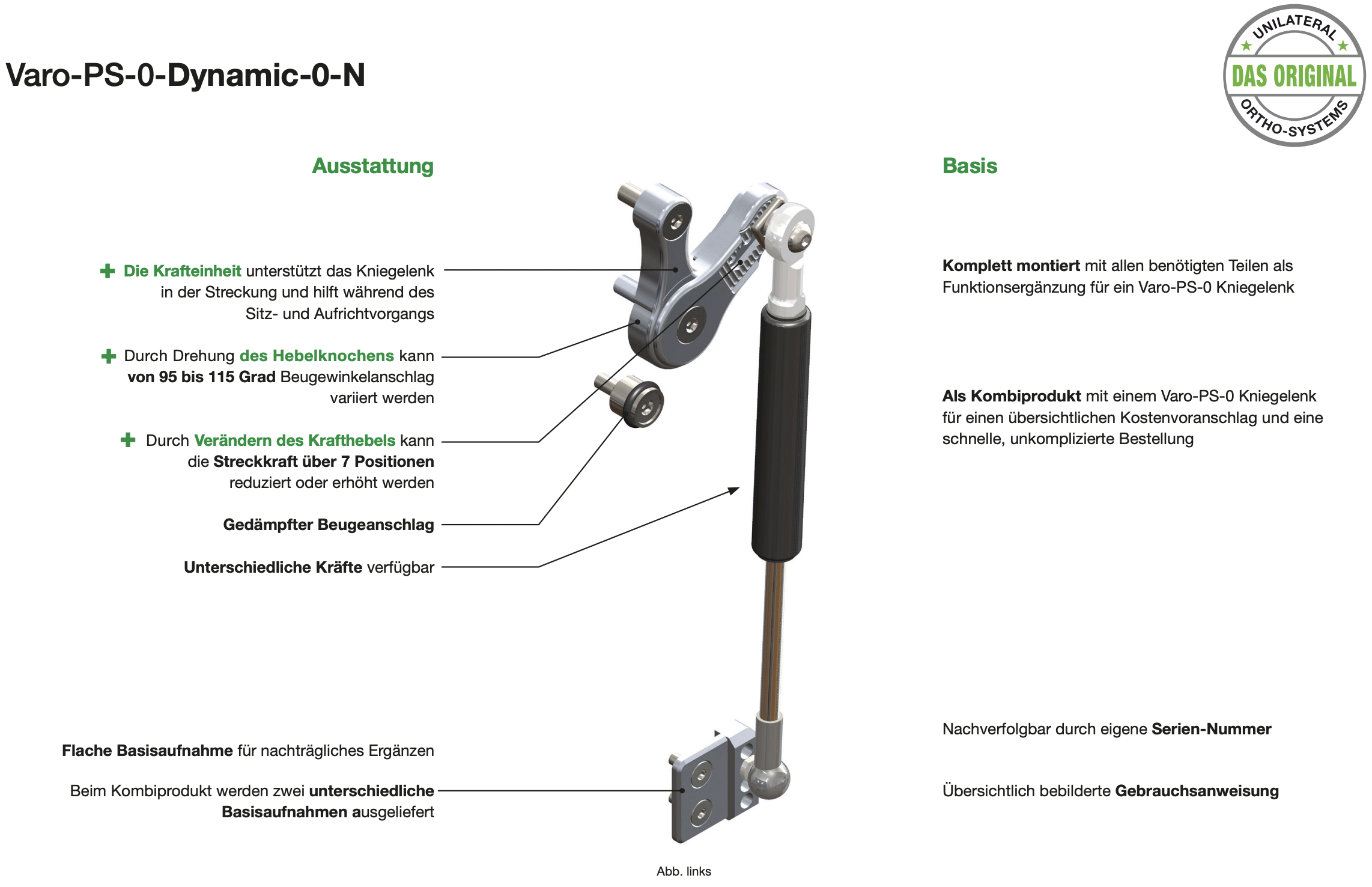 Ausstattung und Vorteile des Varo-PS-0-Dynamic-0-N