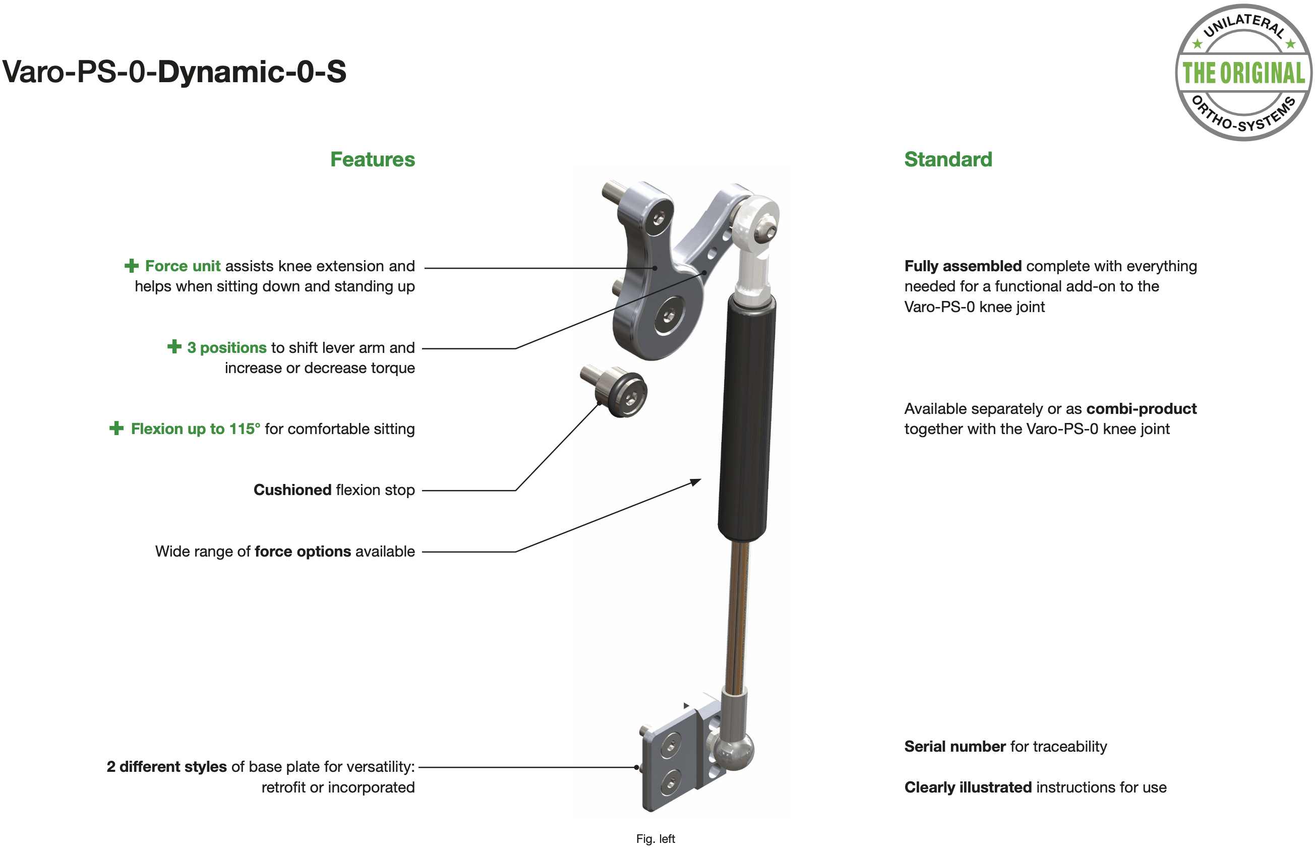 Features and benefits of Varo-PS-0-Dynamic-0-S